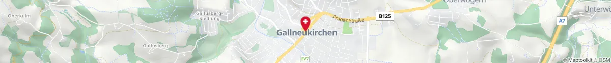 Map representation of the location for St. Gallus-Apotheke in 4210 Gallneukirchen